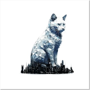 Cat Pet Animal Beauty Nature City Discovery Posters and Art